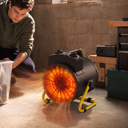Radiateur soufflant électrique 1500W — Acier inoxydable