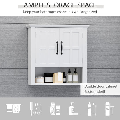 Armoire murale de salle de bain avec étagère réglable