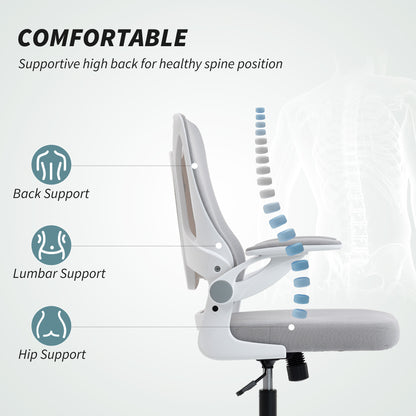 Chaise de bureau ergonomique pivotante avec soutien lombaire