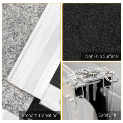 Rampe d'accès pliable portable 5 pi — aluminium