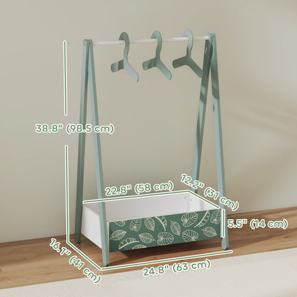 Penderie pour enfants avec étagère de rangement