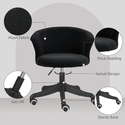 Chaise bureau sans bras hauteur réglable roulettes pivotantes