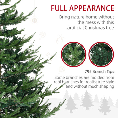 Sapin de Noël artificiel 6 pi base métal