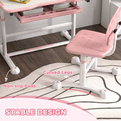 Ensemble bureau et chaise réglables pour enfants — Lot de 2