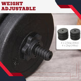 Ensemble d'haltères ajustables 2 x 10 kg