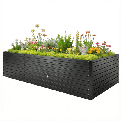 Bac de jardinage surélevé galvanisé extra profond 240x120x60cm