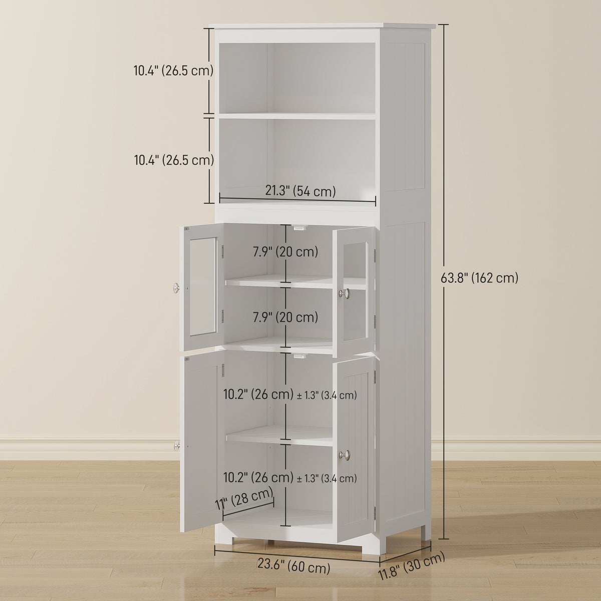 Cabinet de cuisine avec buffet et huche