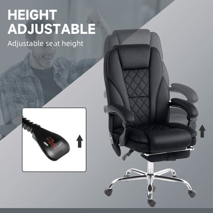 Chaise bureau massage inclinable avec repose-pieds ajustable