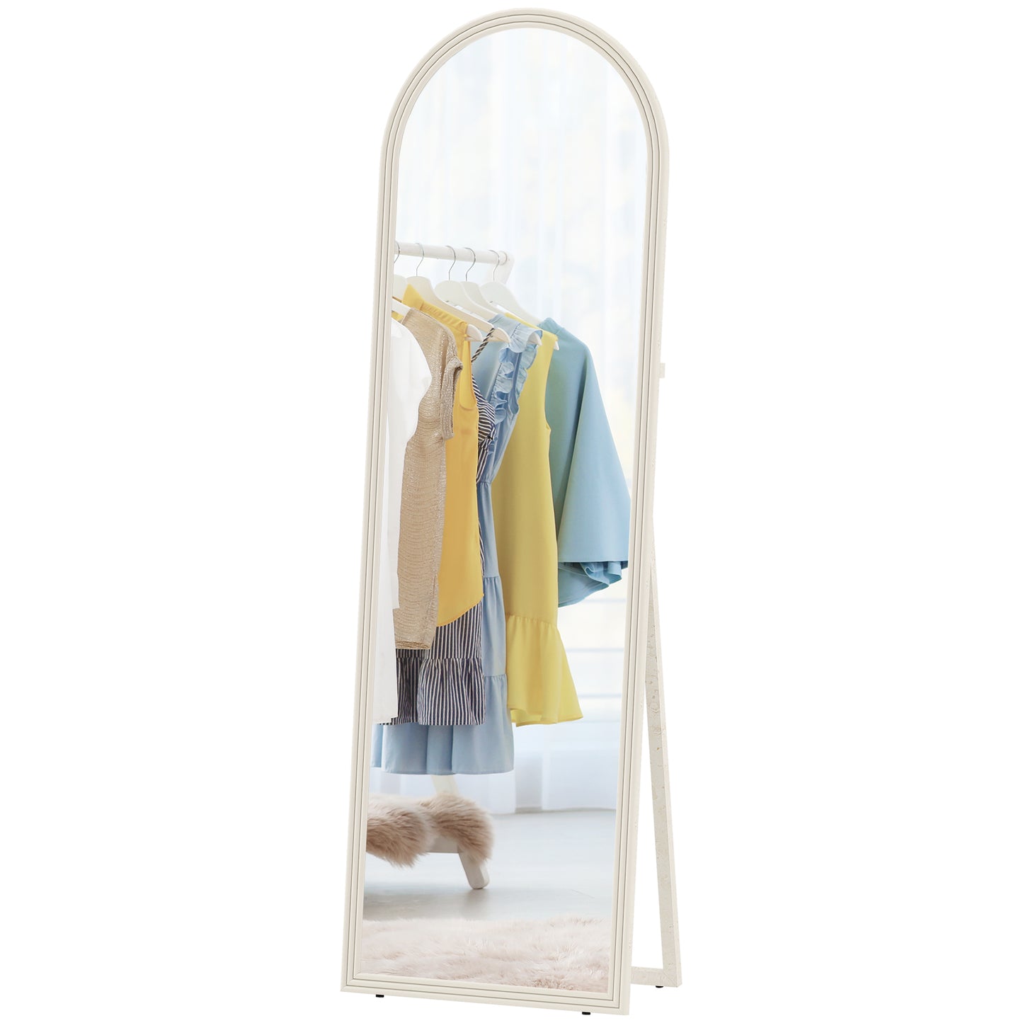 Miroir pleine longueur arqué sur pied 163 cm