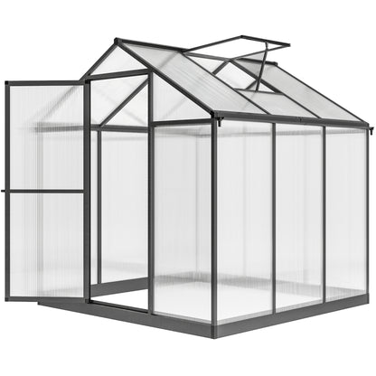  Greenhouse 183x189x195cm Polycarbonate Aluminum with Ventilation