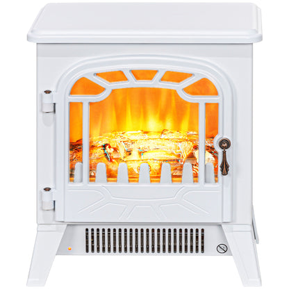 Poêle cheminée électrique sur pied avec effet flamme