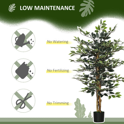 Ficus artificiel décoratif en pot
