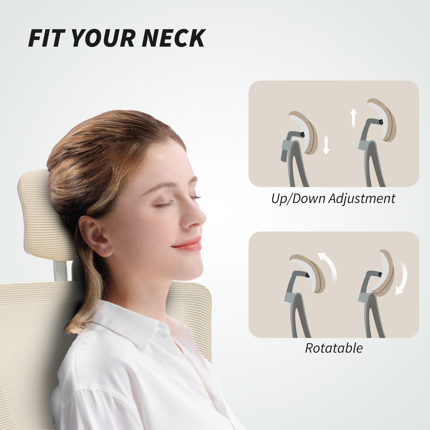 Chaise de bureau ergonomique avec support lombaire réglable