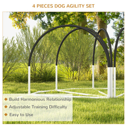 Ensemble d'agilité pour chien — Lot de 4