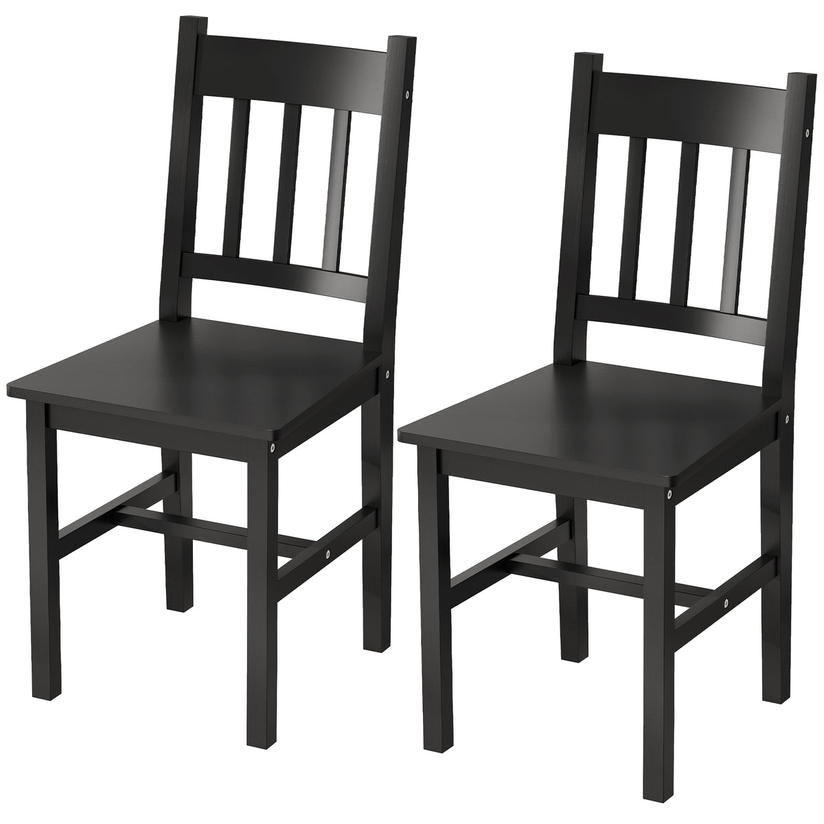 Ensemble de 2 chaises à dossier ajouré — Pin