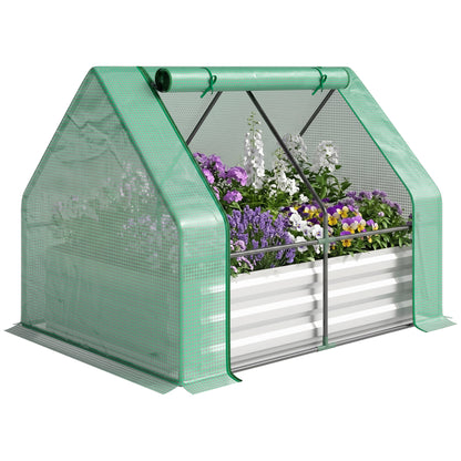Jardinière surélevée acier serre — gris
