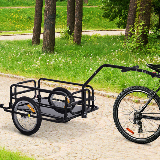 Remorque cargo vélo pliable à attelage universel