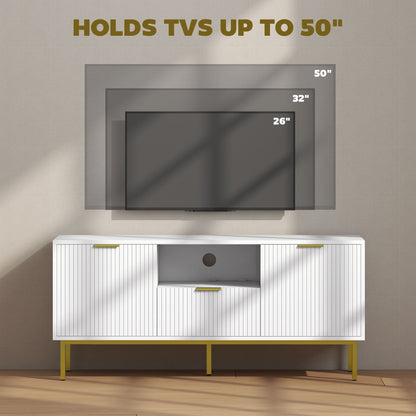 Meuble TV moderne avec éclairage DEL RVB et rangement