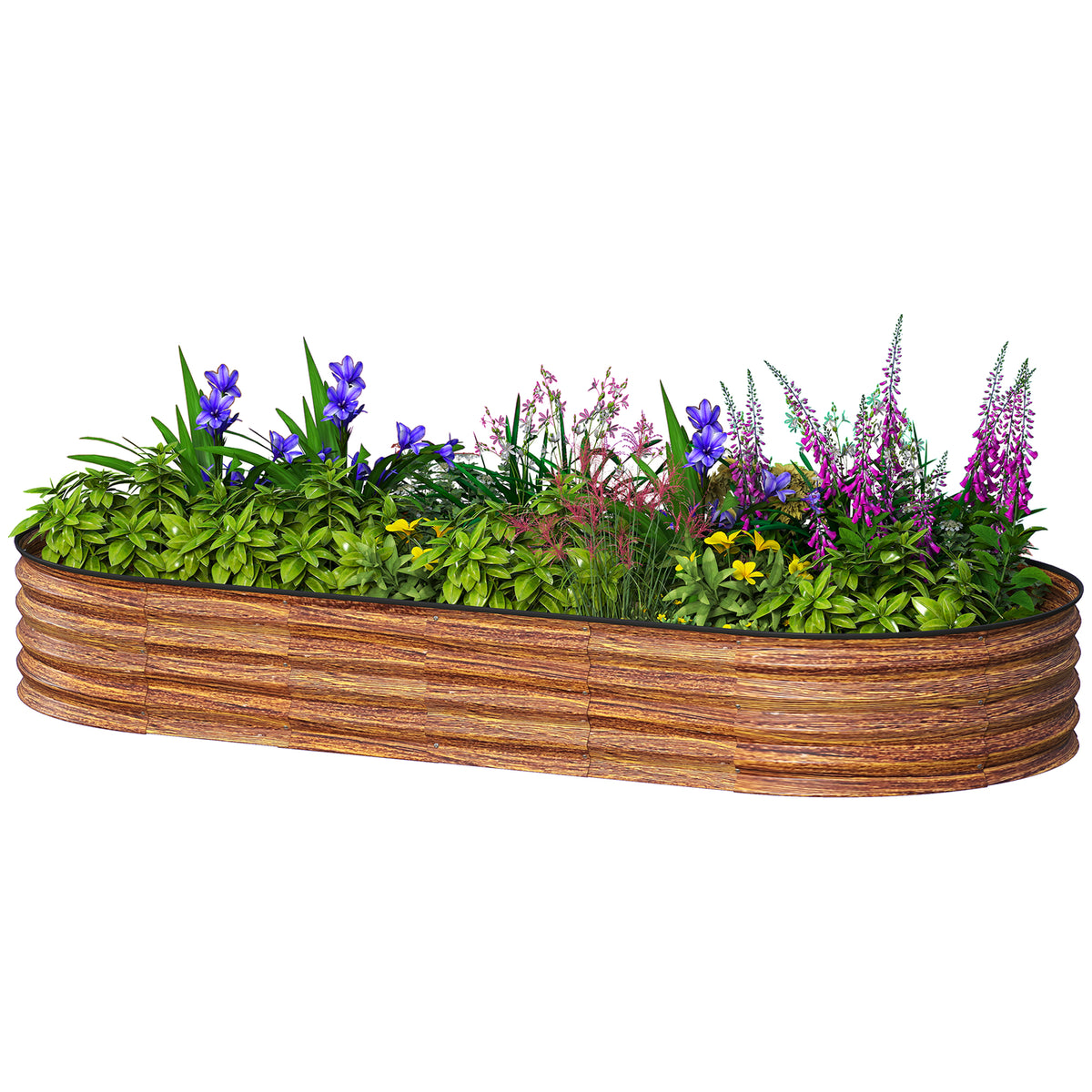 Bac de jardinage surélevé en acier galvanisé