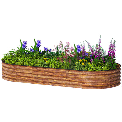 Bac de jardinage surélevé en acier galvanisé
