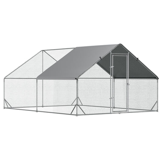 Enclos pour poules extérieur avec toit 3,0 x 4,0 x 2,0 m