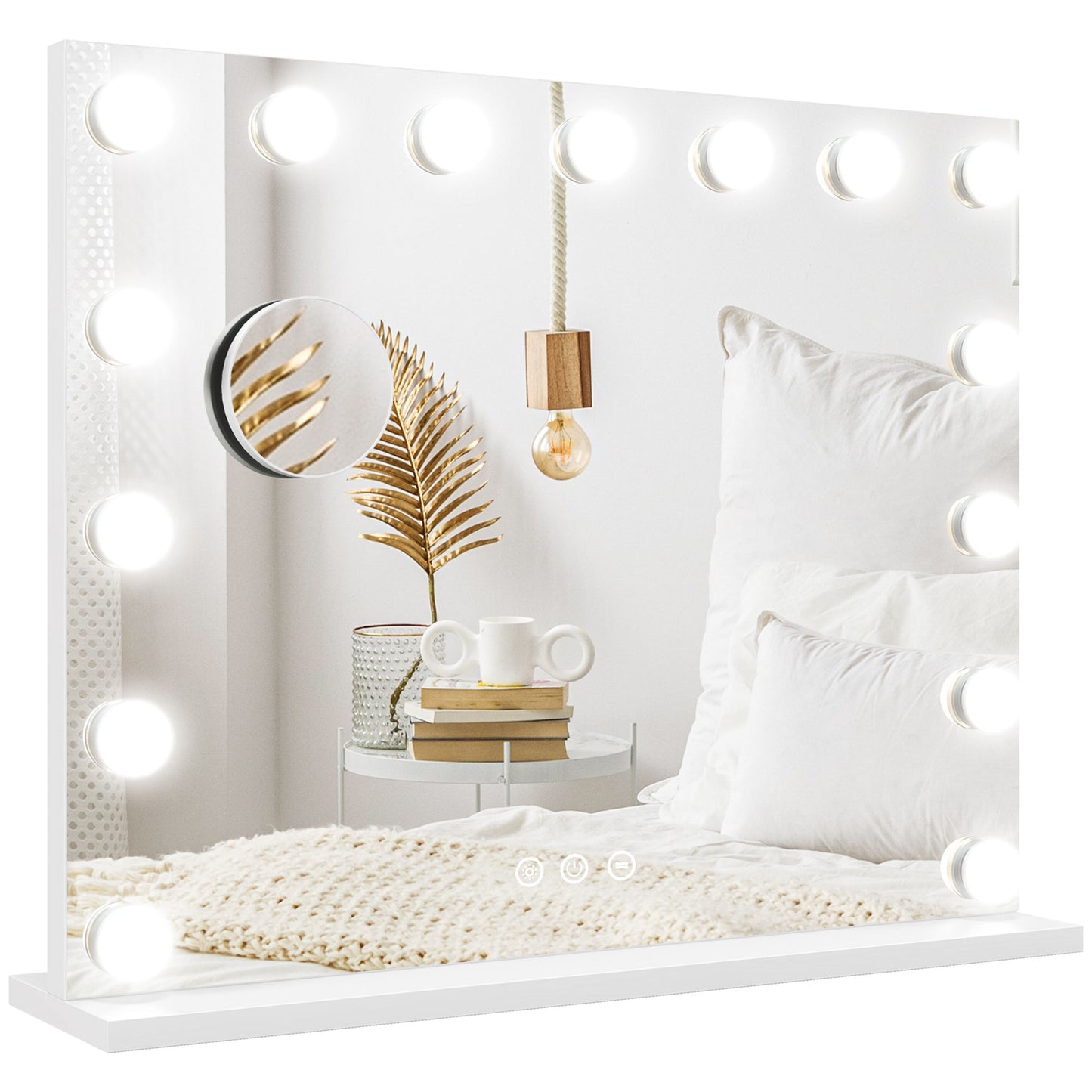 Miroir de maquillage Hollywood DEL 3 modes d'éclairage