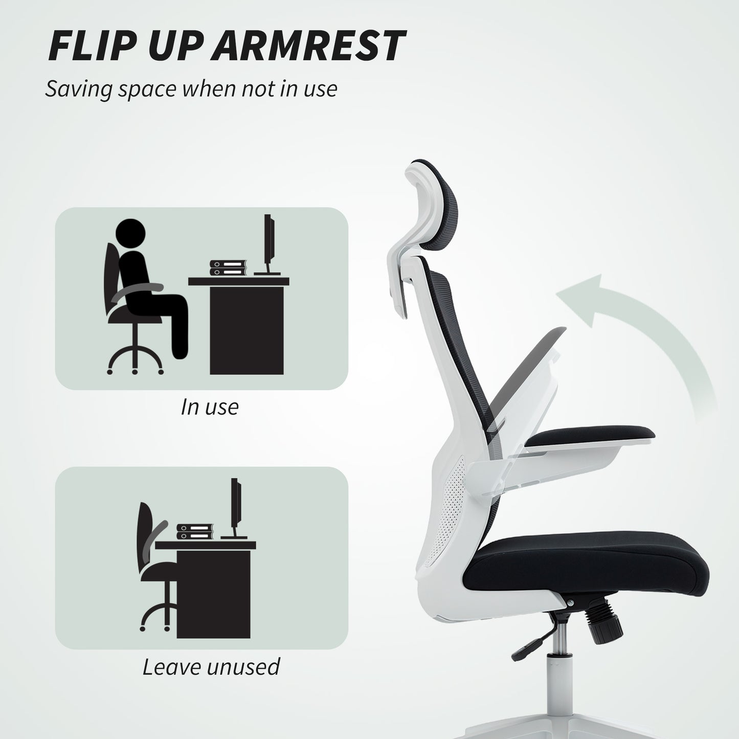 Chaise de bureau ergonomique avec support lombaire réglable