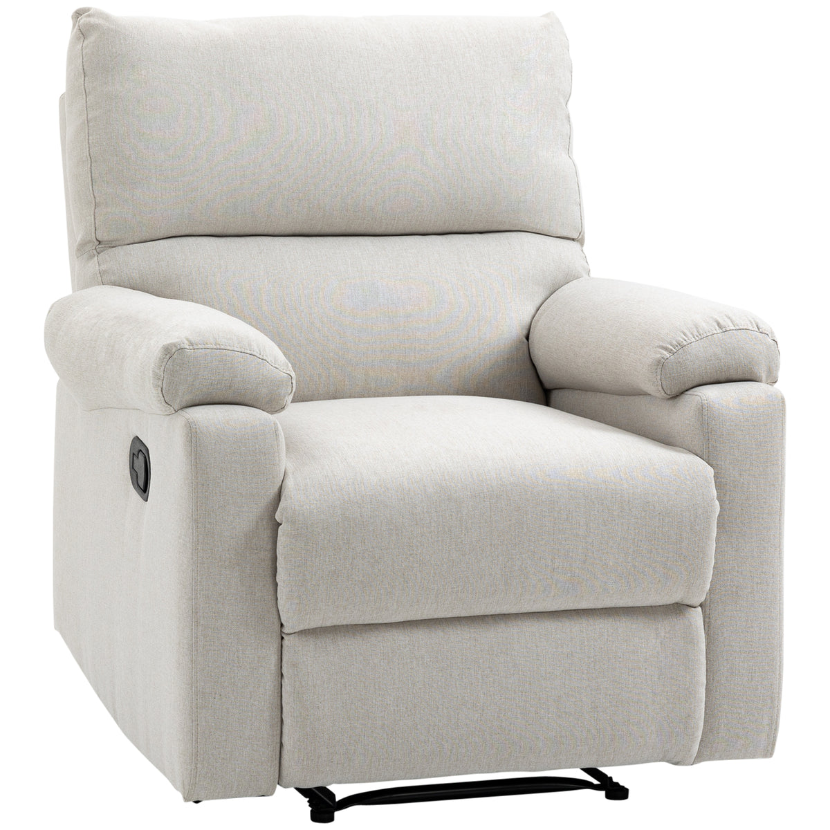 Fauteuil inclinable manuel avec repose-pieds en lin
