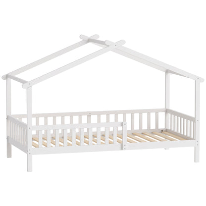 Lit enfant maison Montessori bois avec toit