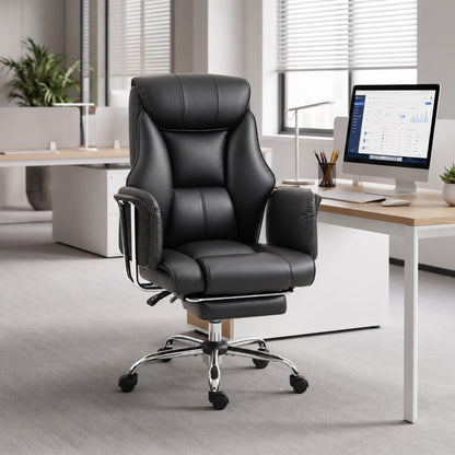Chaise de bureau ergonomique inclinable avec repose-pieds