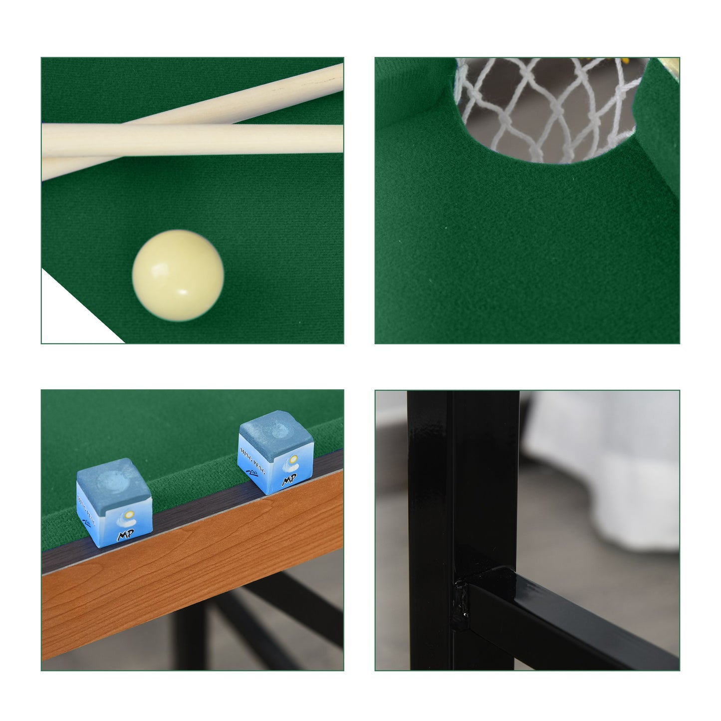Mini table de billard pliable avec accessoires complets