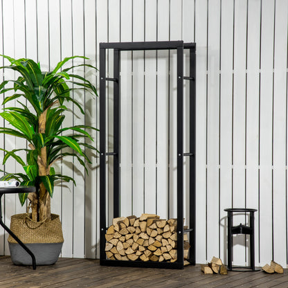 Râtelier à bois acier robuste 100 kg capacité