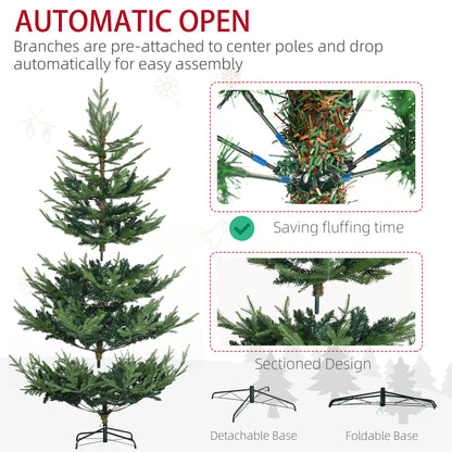Sapin de Noël artificiel 6 pi base métal
