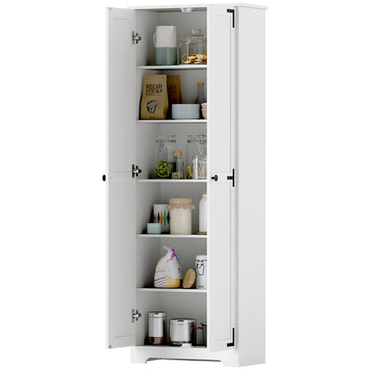 Armoire-garde-manger rustique 6 niveaux 2 portes