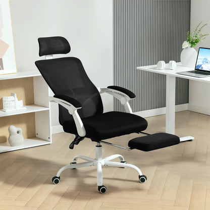Chaise de bureau ergonomique avec support lombaire ajustable et appui-tête