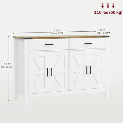 Buffet bahut style campagnard à portes de grange