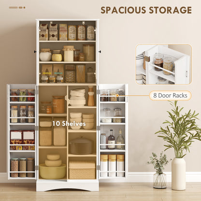 Armoire de cuisine garde-manger avec portes en acrylique