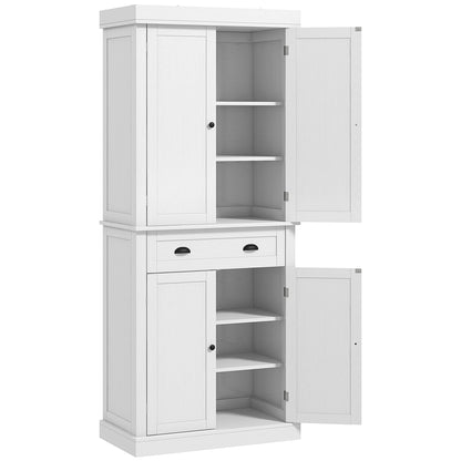 Armoire-garde-manger haute 4 portes avec tiroir