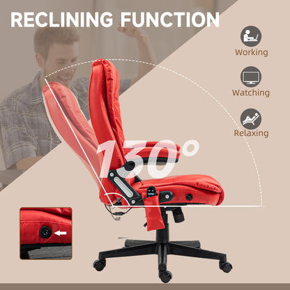 Chaise de bureau massante chauffante inclinable haute