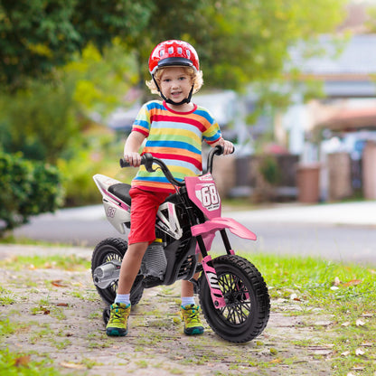 Moto électrique enfant 12V avec roues stabilisatrices