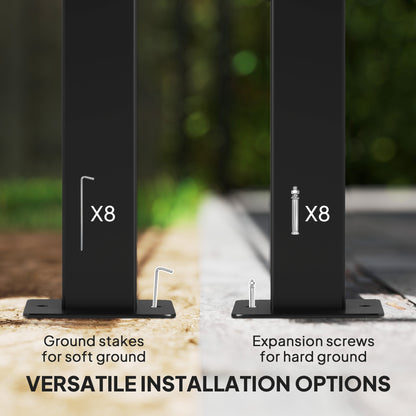 Pergola métallique autoportante avec toit rétractable UPF30+