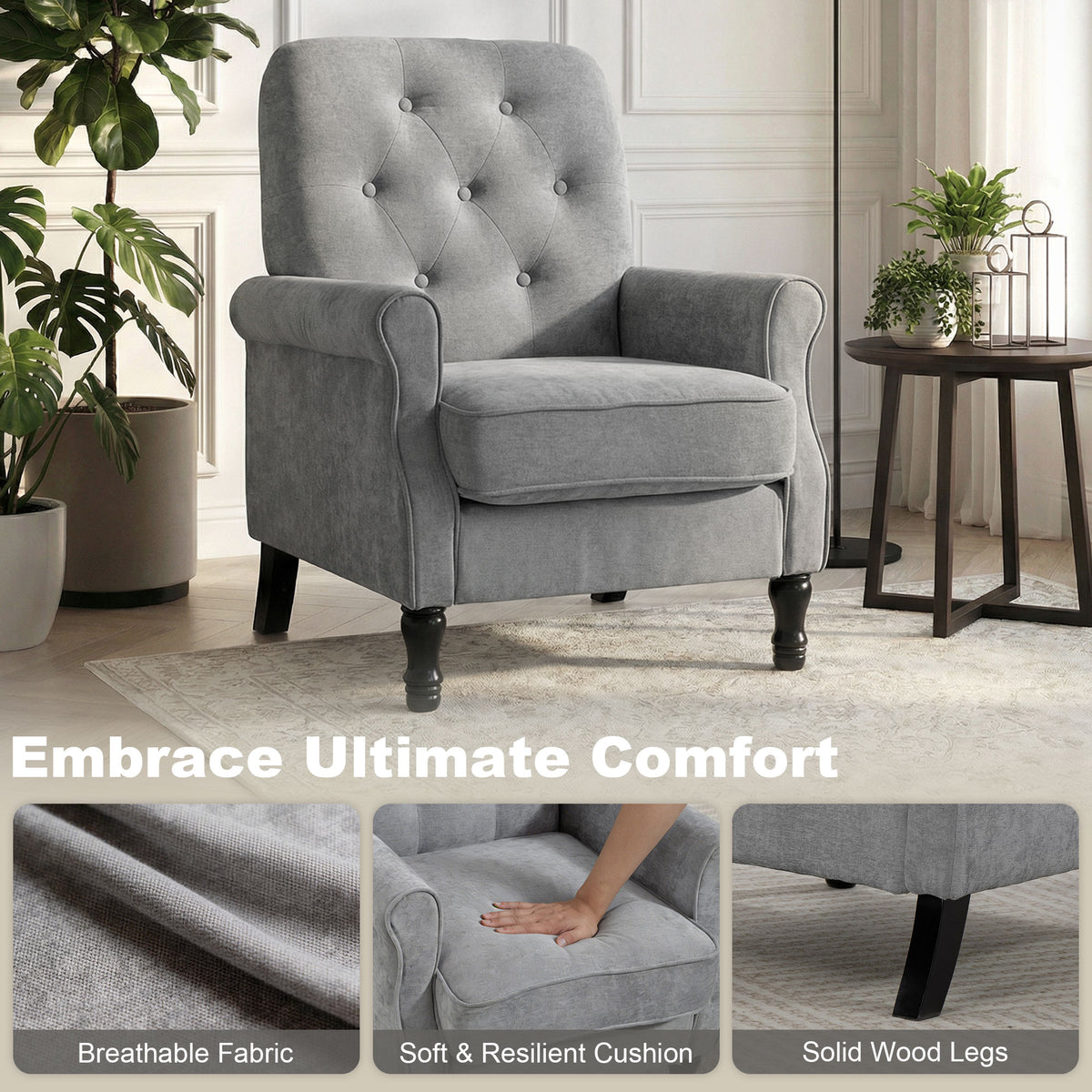 Fauteuil d'appoint style moderne du milieu du siècle