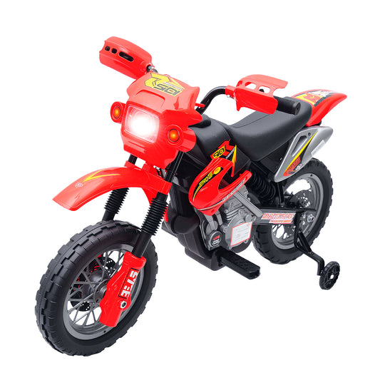 Moto électrique enfant 6V avec roues stabilisatrices