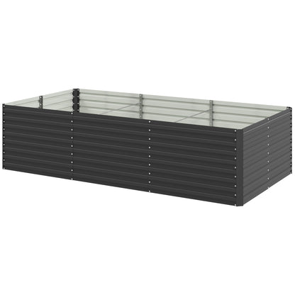 Bac de jardinage surélevé galvanisé extra profond 240x120x60cm