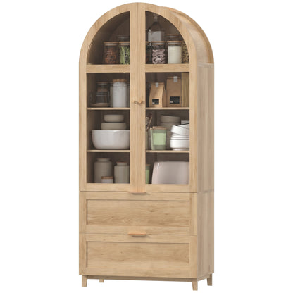 Armoire de cuisine arquée style maison de campagne 180 cm