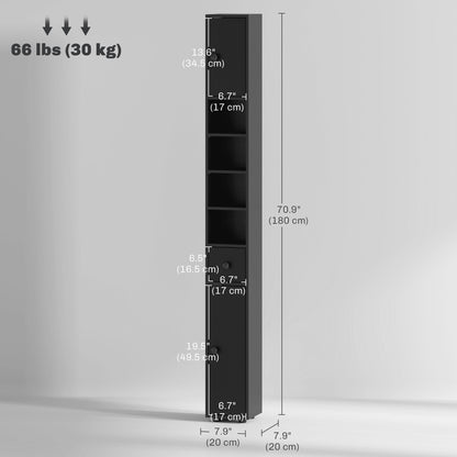 Armoire de salle de bain haute autoportante