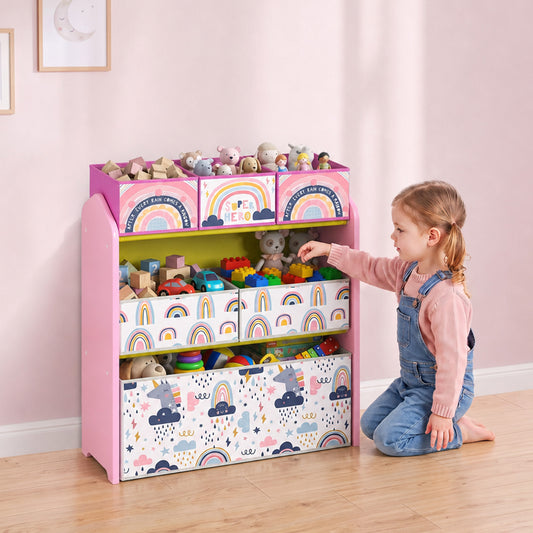 Organisateur de jouets à 3 tablettes pour enfants