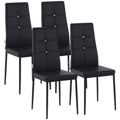 Chaises de salle à manger capitonnées lot de 4