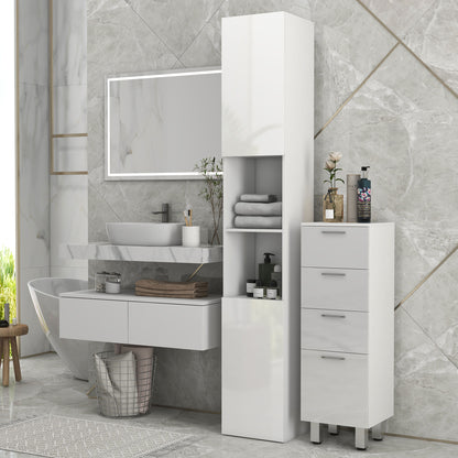 Armoire de salle de bain haute étroite