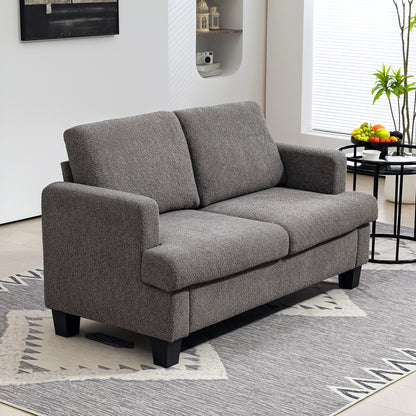 Sofa 2 places en chenille avec coussins lavables